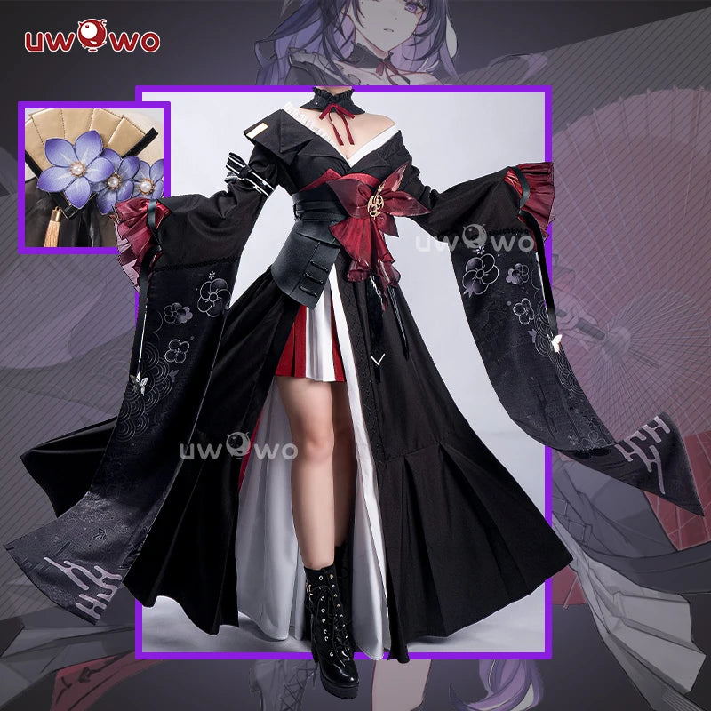 LAST BATCH UWOWO Game Genshin Impact Baal Raiden Shogun Detective Fanart Casual Cosplay Costume S-3XL Halloween Costume