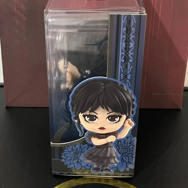 Hot Toys Wednesday Dance Version Cosbaby(S) Mini Collectible Figure Desktop Decoration Toy Fans Collect Halloween Holiday Gift