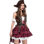 Yipin Shang Women's Pirate Costume Set with Hat and Belt