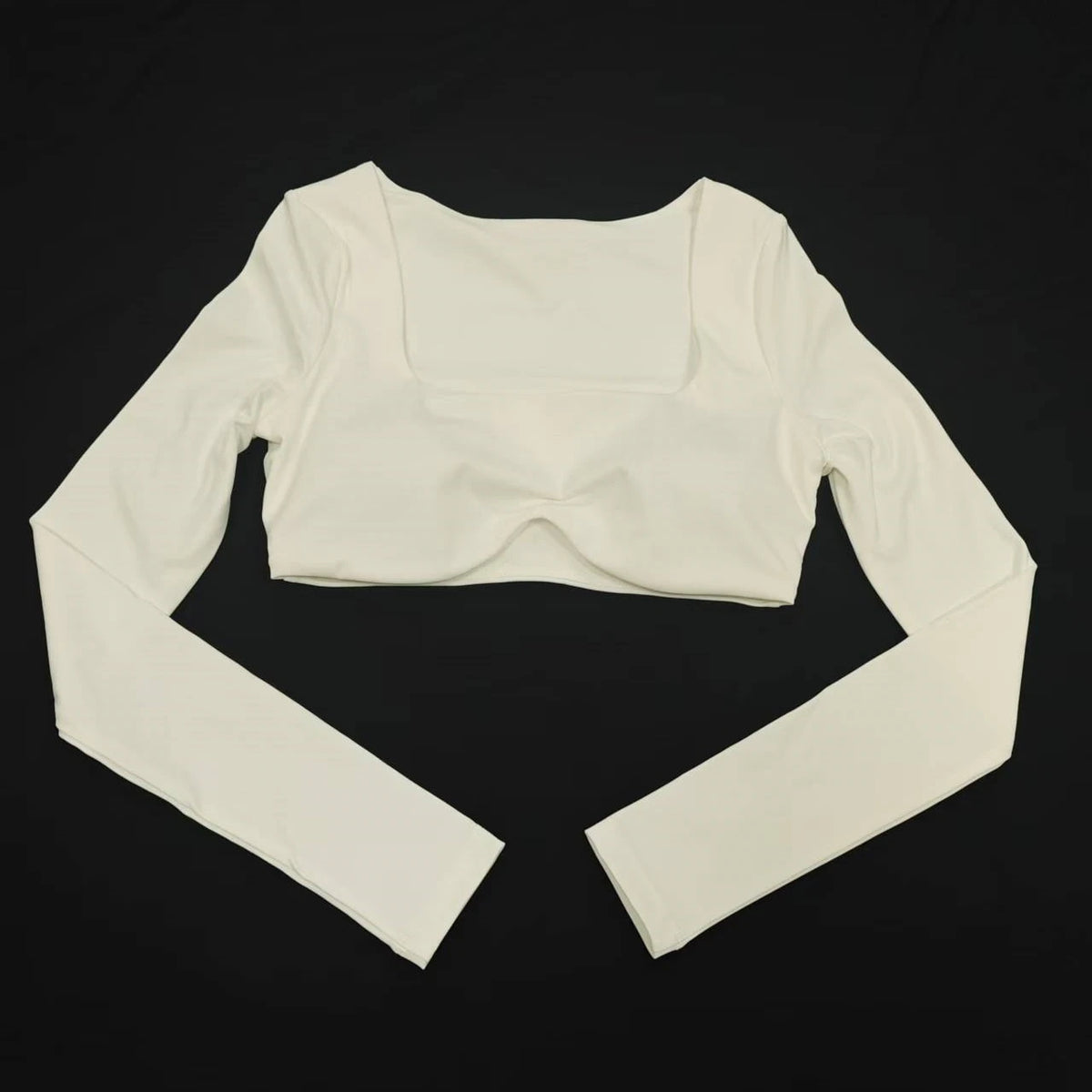 Long Sleeve Yoga Shirts Sexy Sports Top Tight Gym Clothes Woman Fitness Crop Top with Chest Pad Workout Yoga Top Athleisure - SS69