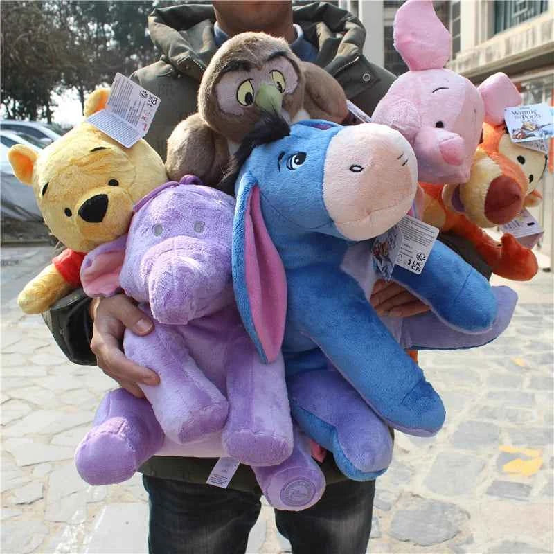 In Stock Winnie The Pooh Bear And Tigger Eeyore Donkey Piglet Pig Pooh Bear Stuffed Gift Toys Boy Girl Brithday Gift Doll