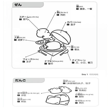 3pcs/set Japanese Learning Book Lntroductory Self-study Standard Japanese Elementary Education Course Japanese Word Grammar Book SS69