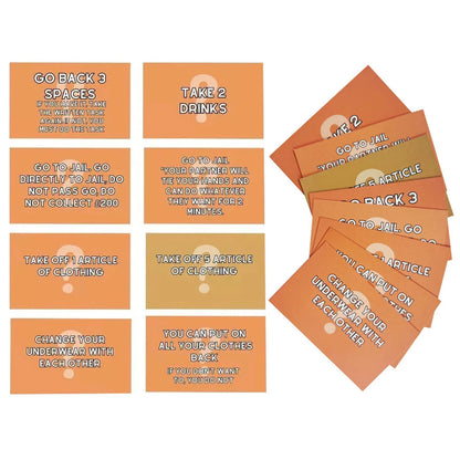 Adultopoly Board Game Couple Board Game Interactive Relationship Card Game Portable Couple Game Valentines Gifts for Him Her SS69