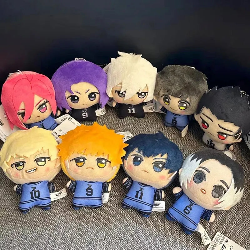 10cm New Blue Lock Plush Pendant KeyChain Isagi Yoichi Nagi Seishiro Mikage Reo Rin Itoshi Itoshi Sae Action Doll Toy Bag Gift SS69