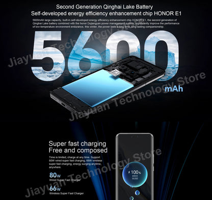 Original HONOR Magic 6 Pro 5G Mobile Phone 6.8" 120Hz Screen Snapdragon 8 Gen 3 Camera 180MP Battery 5600mAh GMS Smartphone SS69