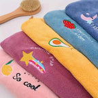 2pc Quick-Dry Super Absorbent Magic Microfiber Hair Drying Towel,Shower Cap & Turban,Soft Polyester Bath Hat with Button Closure