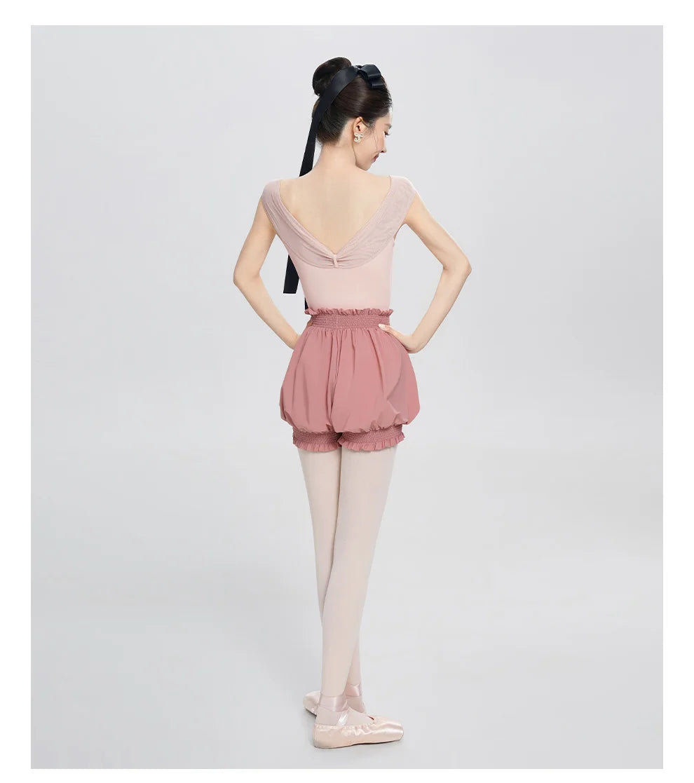Daydance Women's High Waist Ballet Dance Shorts - Nylon Bloomers