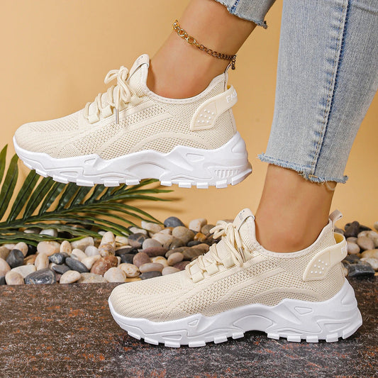 Women's shoes, women's sports shoes 2025 Women's shoes Breathable single-mesh dad shoes Women's casual and versatile sports shoe SS69 20.69 Khaki / 36
