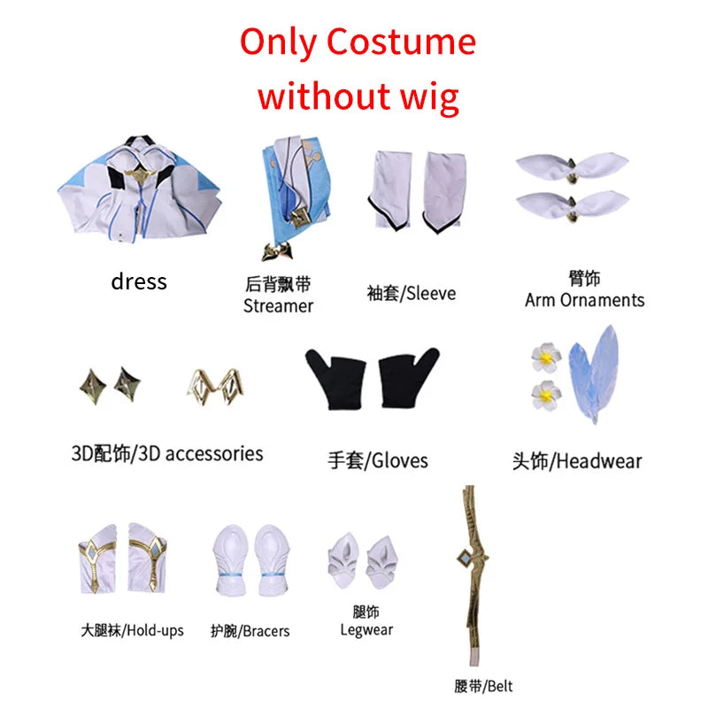 Lumine Cosplay Wig Set for Game Impact Traveler Women