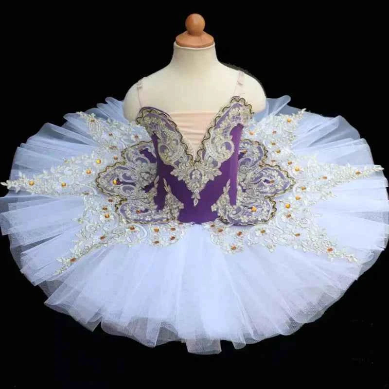 Girls Elegant Tutu, Skirt Ballet Dance Wear Kids Soft  Tutu Balliet Practice Training Stage Performance,Kids Dance Wear,Costume