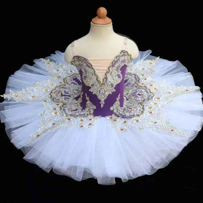 Girls Elegant Tutu, Skirt Ballet Dance Wear Kids Soft  Tutu Balliet Practice Training Stage Performance,Kids Dance Wear,Costume