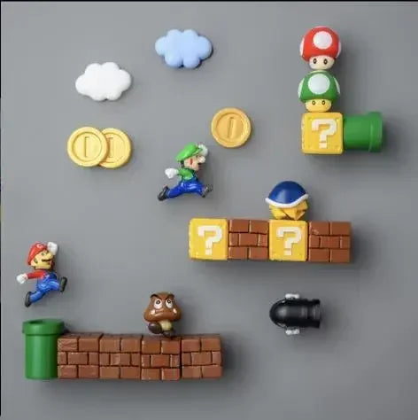 Cartoon Fridge Magnet Sticker DIY Creative Cute Fridge Sticker Kawaii 3D Refrigerator Magnet Kitchen Decoration Home Ornament