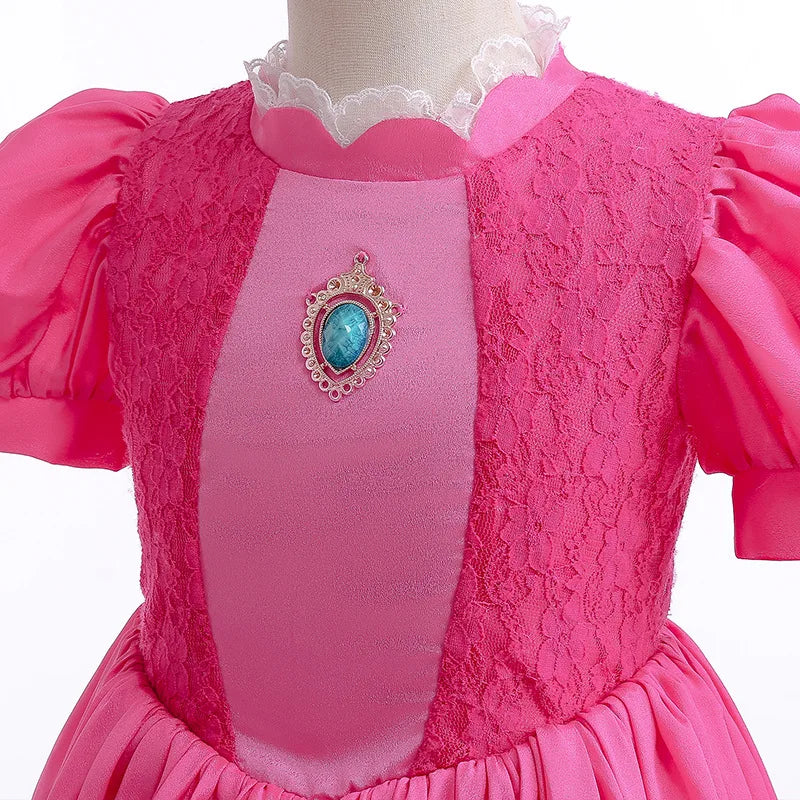 DOCHEER Girls Puff Sleeve Princess Ball Gown Costume