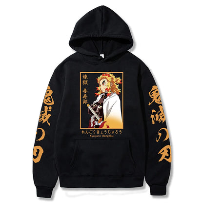 Harajuku Demon Slayer Plus Size Hoodie Kamado Nezuko Graphic Print Women Sweatshirts Long Sleeve Fashion Female Streetwear SS69