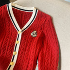 New 2024 Autumn Winter Cashmere Top Women V Neck Pullover Warm Knitwear Jumper Woman Clothes Twist Outwear Knited Tops Women