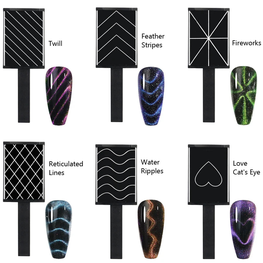 Nail Art Tools Cat Eye Magnetic Rod Powerful Heart-Shaped Magnet for Cateye Gel Polish Decoration SS69