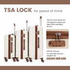 Travelhouse 5-Piece Hardcase Luggage Set with Spinner Wheels & TSA Lock