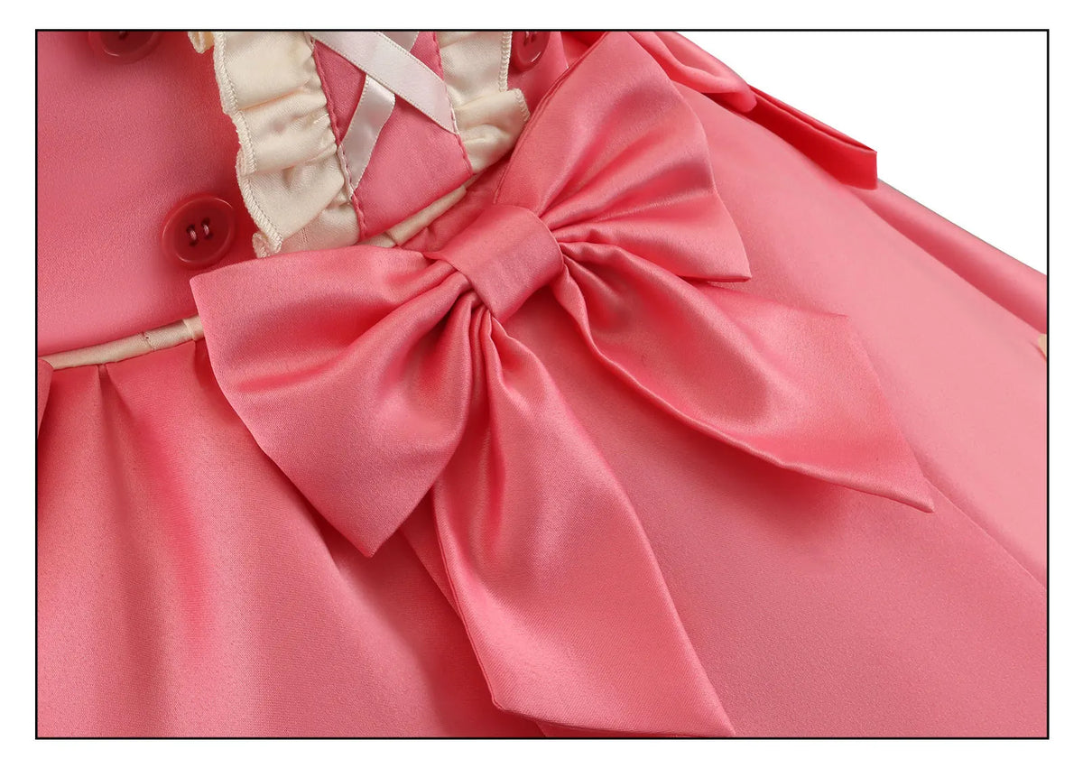 Lily Barrier Identity V Cheerleader Cosplay Costume Pink Women's Uniform