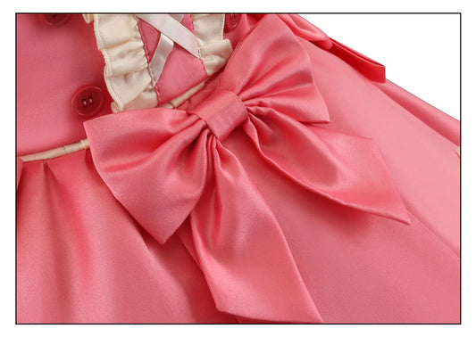 Lily Barrier Identity V Cheerleader Cosplay Costume Pink Women's Uniform