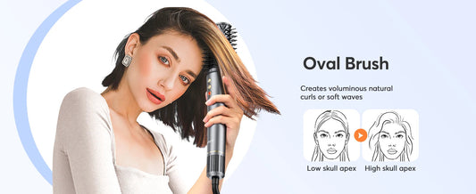 5-in-1 Hair Dryer Airstyler Ion Multistyler Hot Air Brush, 110,000 rpm with 32 mm Automatic Curling Iron, Straightener SS69