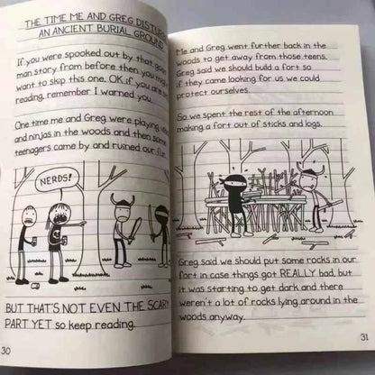 8 Books/set 1-8/9-16 English Diary of A Wimpy Kid Comic Novel Storybook Children Reading Literature Gift