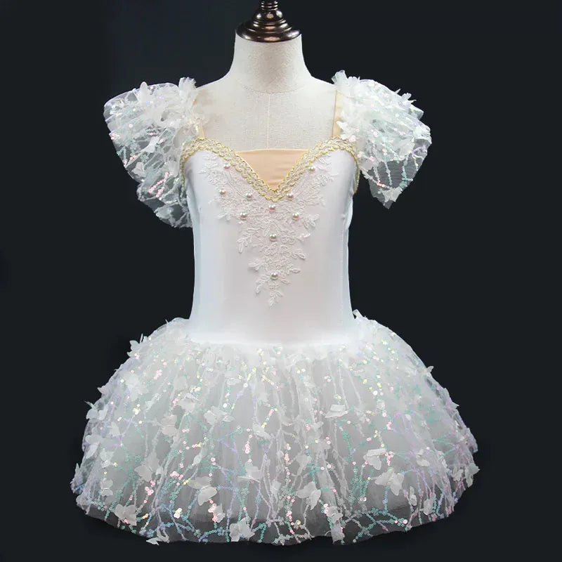 SS69 Girls Professional Platter Ballet Tutu Nylon Knit Dance Costume