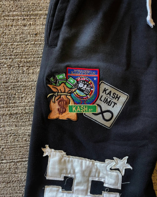 American Sweatpants Y2K Pants Men Gothic Hip Hop Letter Patch Retro Double Layer Design Baggy Elastic Waist Jogging Casual Pants - SS69 