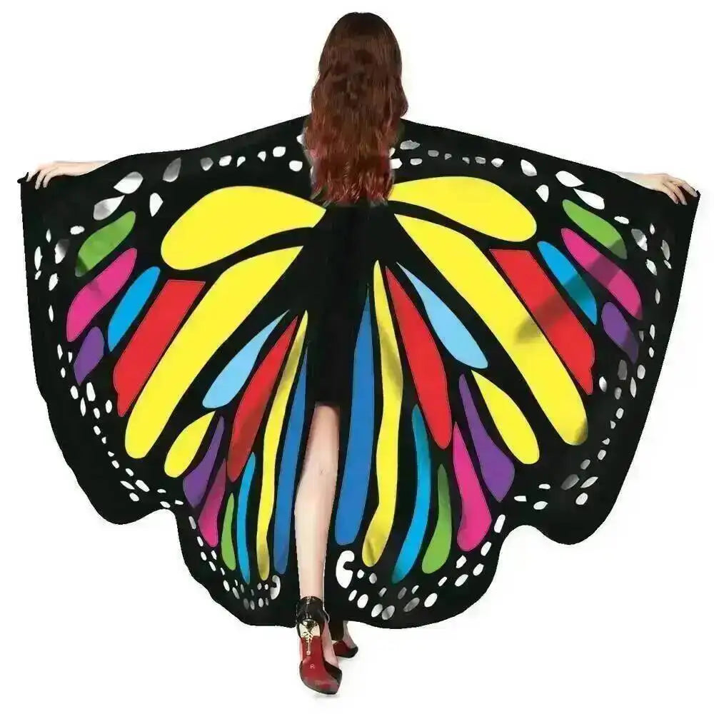 Adult Butterfly Wings Cape for Women Cosplay Costume