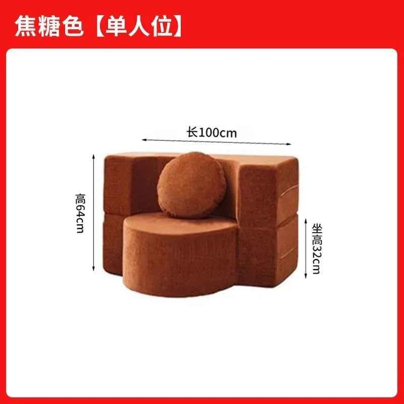 Living Room Sofas Vacuum Compression Sofa Pure Sponge Single Multifunctional Foldable Special Shaped Sofa Bed Furniture