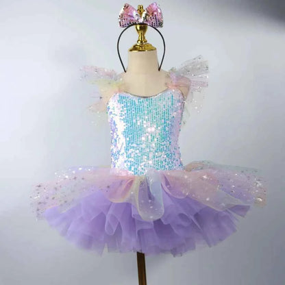 Tutu Party Dress Girl Stage Children Princess Robe Fille Summer Girls Dresses Costume Dance Baby Clothing Kids Outfit Vestidos
