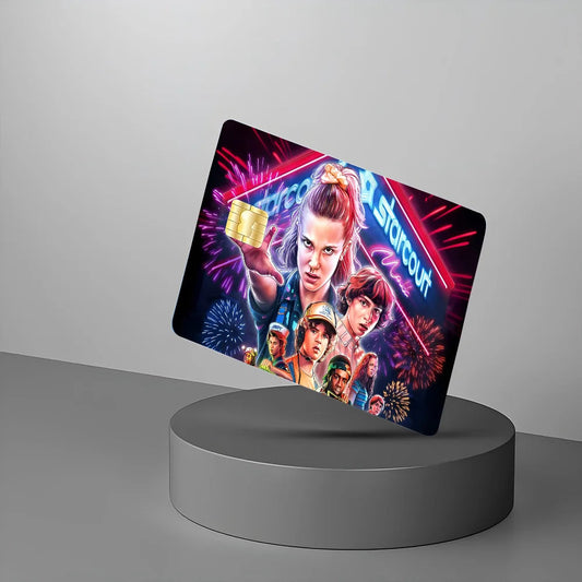 Stranger Things Credit Card Skin Stickers For VISA Bank Card Transportation Card Waterproof Sticker Anti-scratch Women Gift SS69