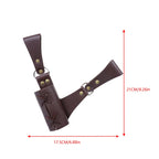 Medieval Knight Sword Sheath & Belt - Faux Leather Cosplay Scabbard