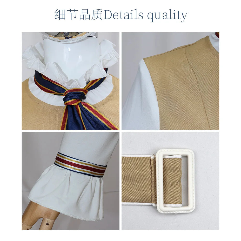 M3GAN 2.0 Megan Cosplay Costume Dress Girls Women Megan Costume Popular Clothes Brown Uniform Dress Set for Adult Comic Con SS69