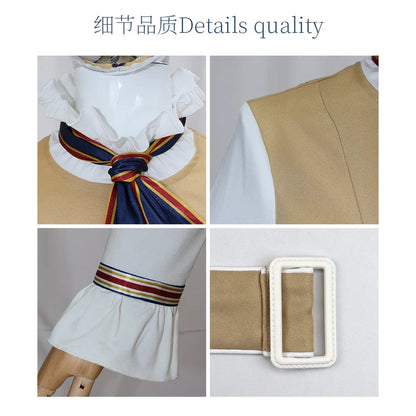 M3GAN 2.0 Megan Cosplay Costume Dress Girls Women Megan Costume Popular Clothes Brown Uniform Dress Set for Adult Comic Con SS69