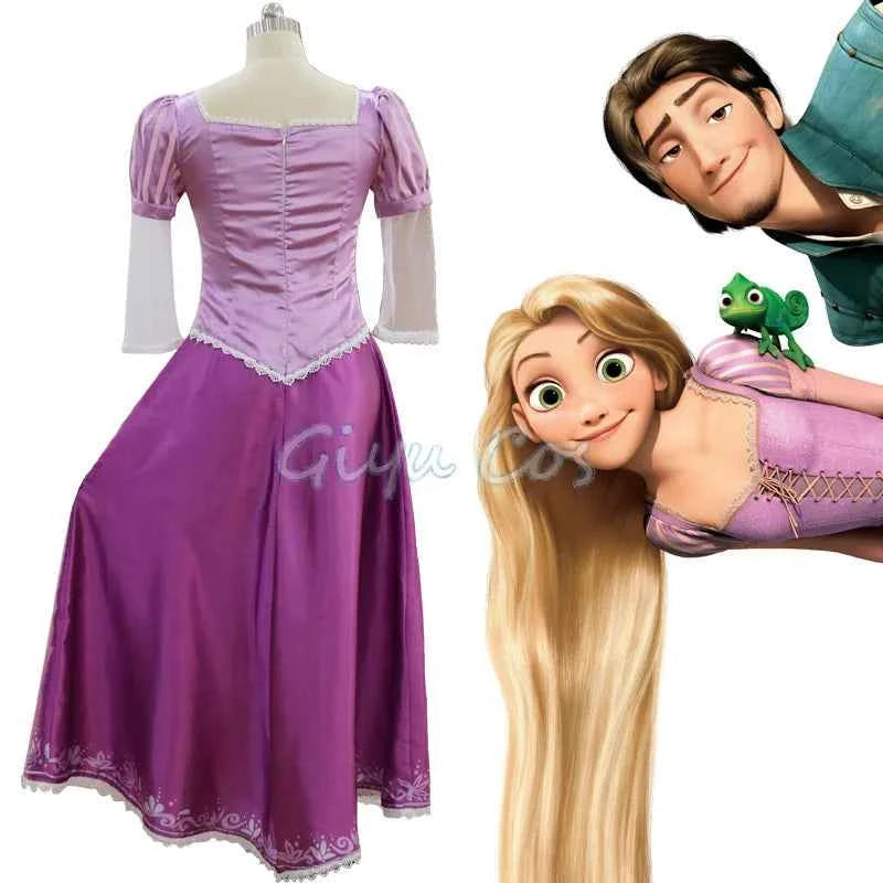 Rapunzel Cosplay Costume Adult Carnival Uniform Anime Halloween Costumes Women