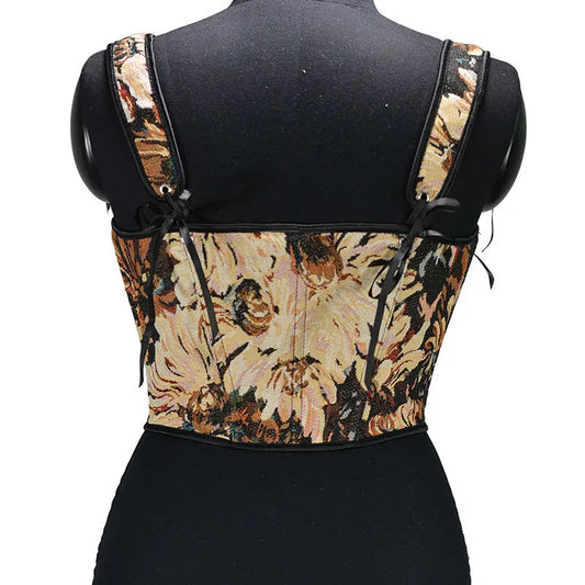 SS69 Lolita Corset Camisole Top - Y2K Underbust Body Shaper Polyester Blend