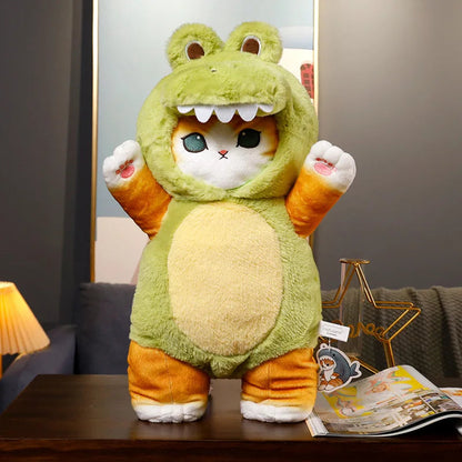 Mofusand Cute Shark Cat Cosplay Plushie Animals Series 50cm Giant Kawaii Soft Stuffed Plush Doll Birthday Gift Toys For Children SS69 23.69 dinosaur / 50cm