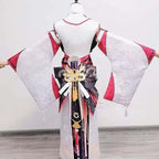 Genshin Impact Yae Miko Cosplay Costume with Wig, Ears, and Tail