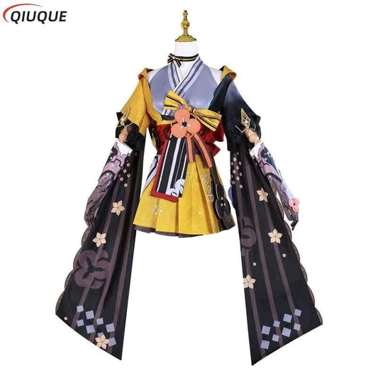 Chiori Cosplay Costume Wigs Boots Shoes Metal Accessories Women Costume Full Set Carnival Party Costume