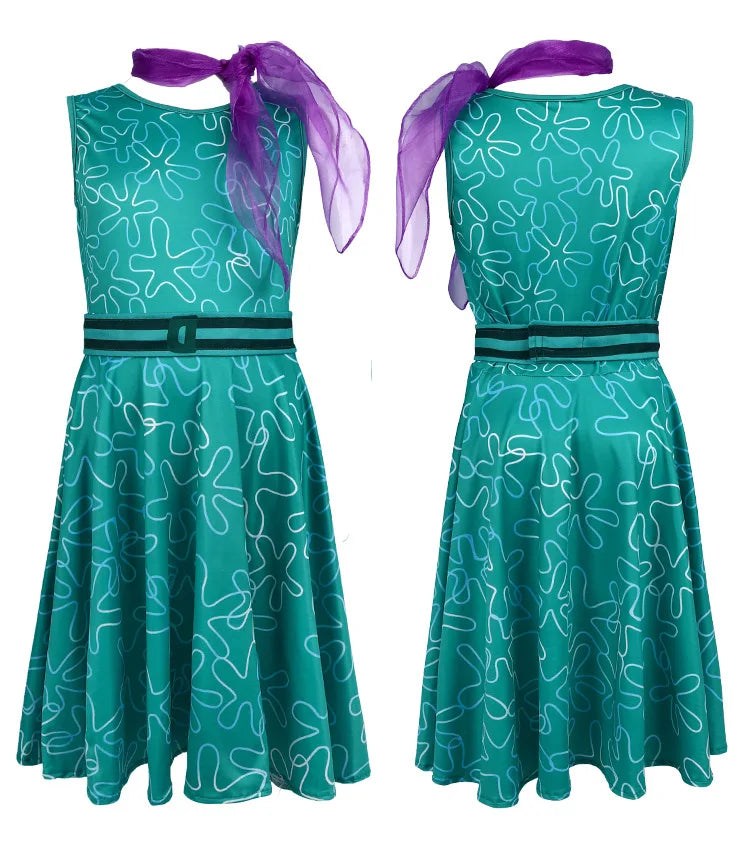 Inside Out Joy Cosplay Costume Unisex Polyester Jumpsuit for Halloween