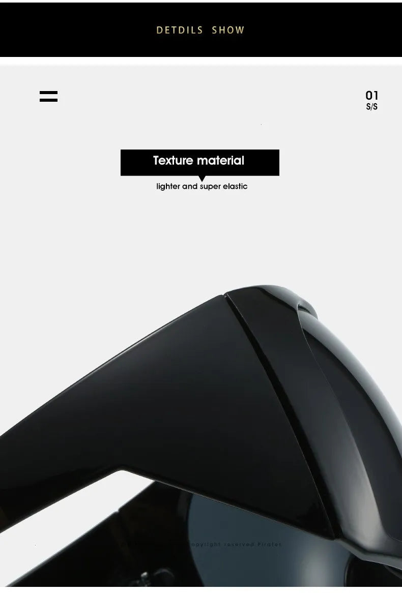 Oversized Punk Shield Sunglasses Women Men Big Frame 2024 Luxury Brand Steampunk Mask Sun Glasses For Ladies Sports Goggle UV400 SS69