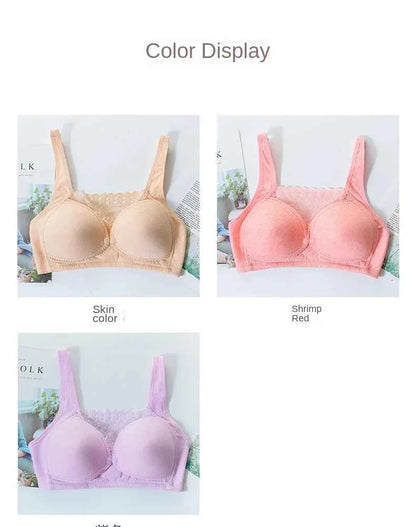 2025 Open front non-underwire maternity bra folding anti-sagging Breastfeeding underwear during pregnancy