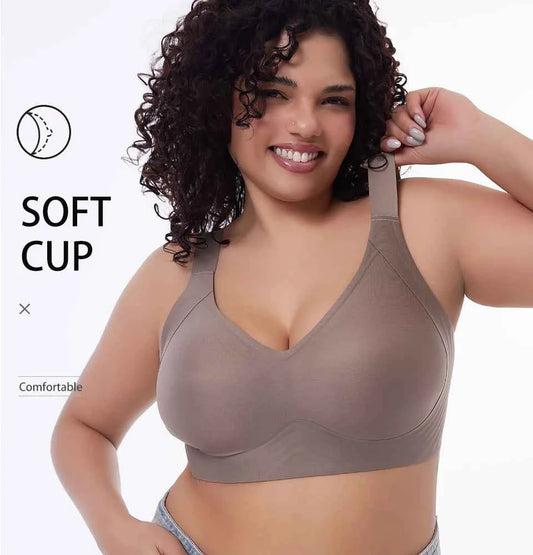 FallSweet Push UP Bra for Women Seamless Plus Size Bras Thin Cup Wireless Bralette Sexy Brassiere Femme M-6XL