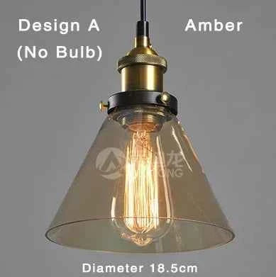 The Nordic Loft Modern Bedroom Pendant Lamp with Clear Gray Amber Vintage Pendant Lights Dining Glass Hanging Light Fixtures