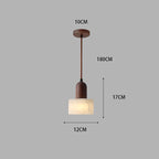 Marble Pendant Light Chinese Retro Wabi-Sabi Bedroom Chandelier
