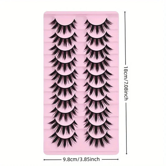 10 pairs of false eyelashes (10 pairs) SS69
