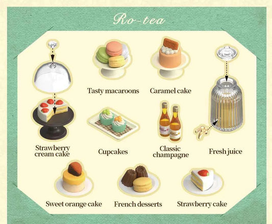 Robotime Rolife Super Creator Series Plastic Dollhouse Building Blocks for Kids Yum Burgers Leisurely Cheers Bar Sweet Sips Tea