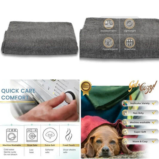 Ultra-Soft Alpaca Wool Blanket - Hypoallergenic, Breathable, Non-Itchy Throw for Comfort and Style (Gray) SS69