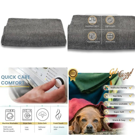 Ultra-Soft Alpaca Wool Blanket - Hypoallergenic, Breathable, Non-Itchy Throw for Comfort and Style (Gray) SS69