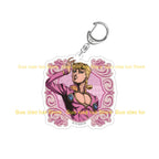 JoJo`s Bizarre Adventure: Golden Wind Vinegar Doppio Diavolo Ghiaccio Melone Risotto Nero Leone Abbacchio Acrylic Keychain Gifts